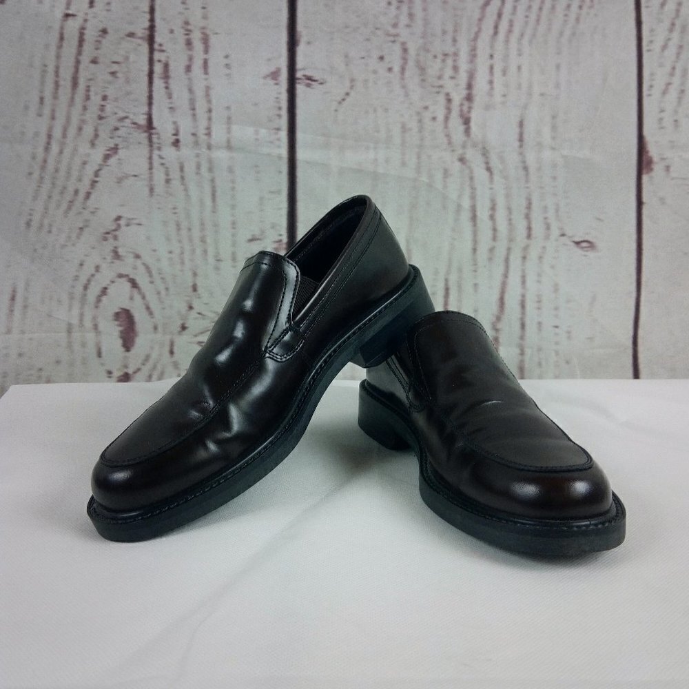 Bass "Gavin" Men's Italian Made Brown Leather Slip On Casual Dress Shoes…